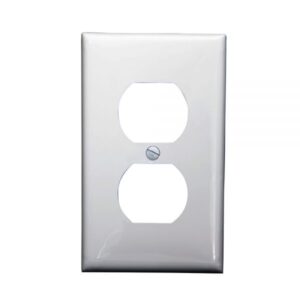 Placa para Tomacorriente Doble Nylon Blanco conduit.pe osorio