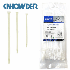 CINTILLO DE SUJECION DE NYLON 150 X 3.6MM BLANCO CNHOWDER