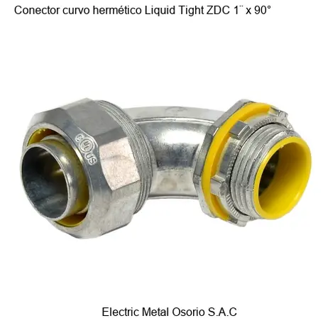 Conector curvo hermético Liquid Tight ZDC 1¨ x 90°