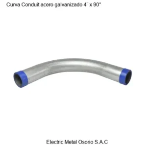 Curva Conduit acero galvanizado 4¨ x 90°