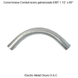 Curva liviana Conduit acero galvanizado EMT 1 1/2¨ x 90°