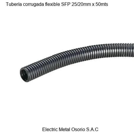 Tubería corrugada flexible SFP 25/20mm x 50mts