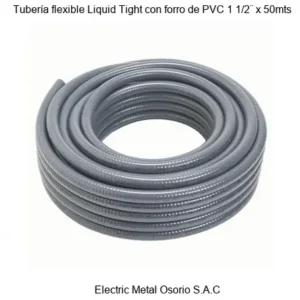 Tubería flexible Liquid Tight con forro de PVC 1 1/2¨ x 50mts